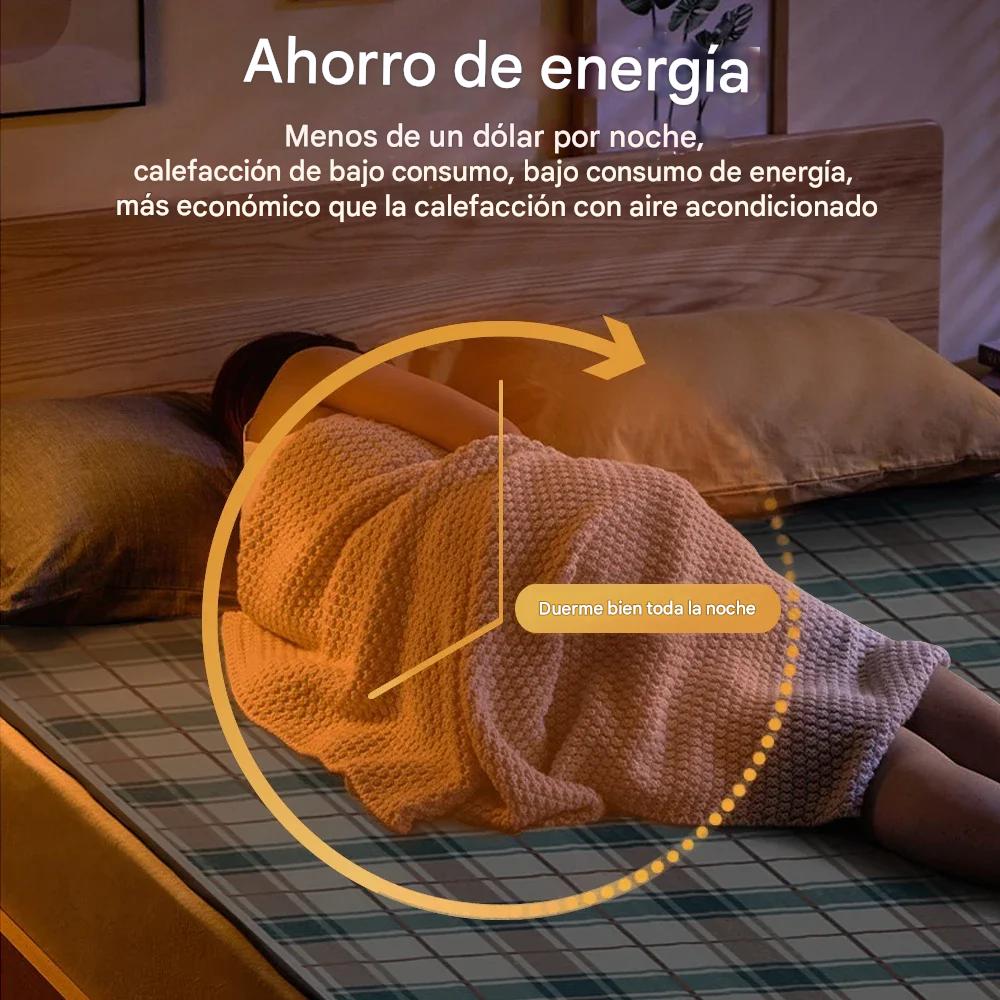 Manta Eléctrica de Calefacción 220V con Termostato. Suave, Segura y Gruesa – Ideal para el Invierno y Noches Frías (Varias Medidas)