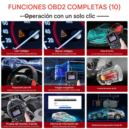 LAUNCH X431 CR3001 – Escáner Automotriz Profesional OBD2. Apaga la Luz del Motor y Diagnostica tu coche