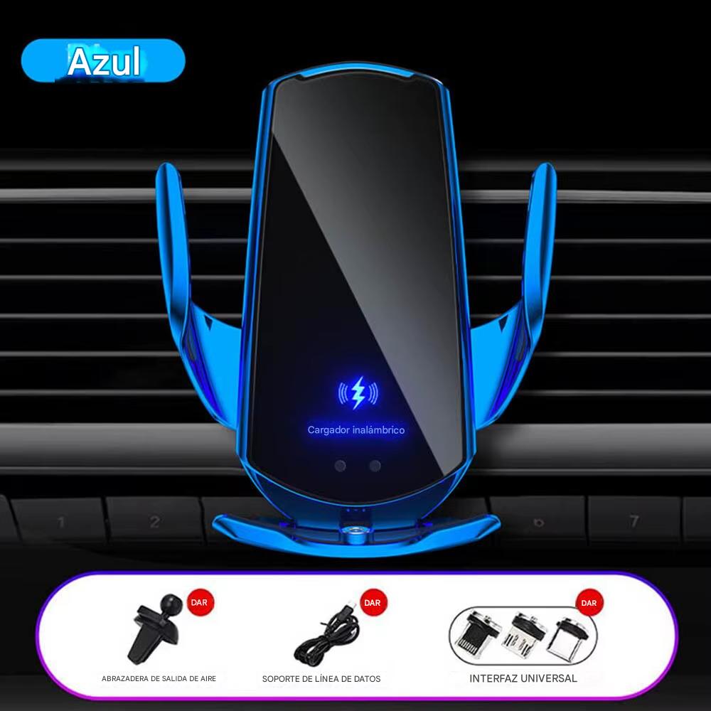 CARGADOR INALÁMBRICO PARA COCHE CON SENSOR INTELIGENTE