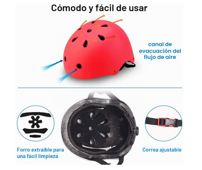Pack Seguridad Patinete DGT Básico: Casco Homologado EN 1078 + Chaleco Reflectante EN ISO 20471