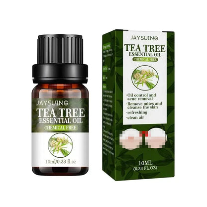 Pure Tea Tree Oil 100 Natural Tree Tea Oil Drops Activate Skin Cells Pore Shrinkage Essential Oils for Aromatherapy Diffuser