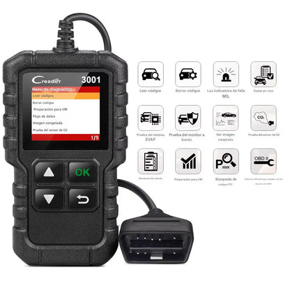 LAUNCH X431 CR3001 – Escáner Automotriz Profesional OBD2. Apaga la Luz del Motor y Diagnostica tu coche