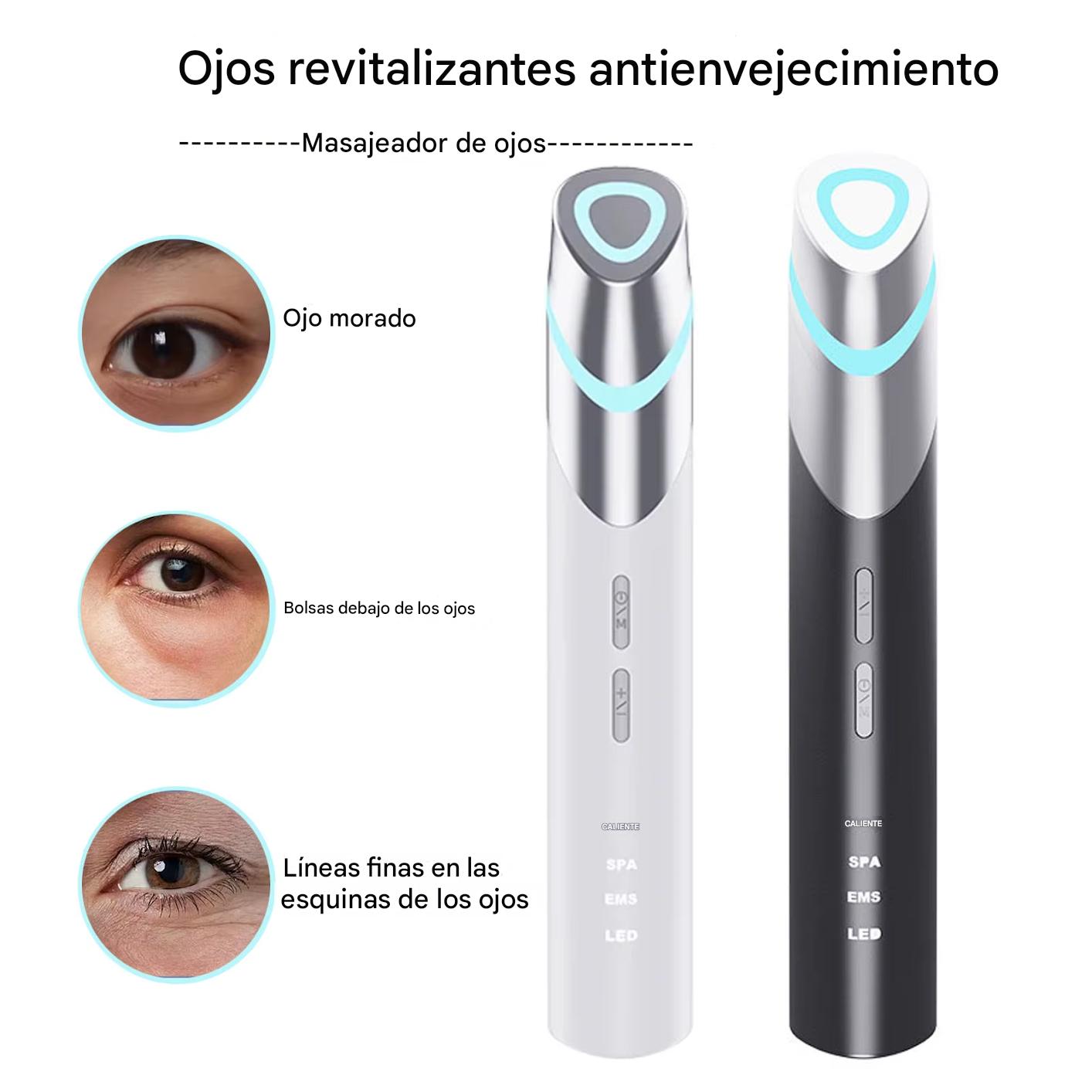 2025 EMS Eye Lift Pro – Masajeador de Ojos con Microcorriente, Luz Roja/Azul y Termoterapia para Ojeras, Bolsas y Arrugas