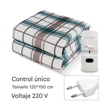 Manta Eléctrica de Calefacción 220V con Termostato. Suave, Segura y Gruesa – Ideal para el Invierno y Noches Frías (Varias Medidas)