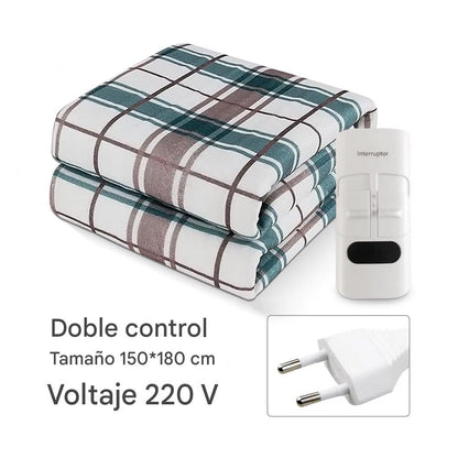 Manta Eléctrica de Calefacción 220V con Termostato. Suave, Segura y Gruesa – Ideal para el Invierno y Noches Frías (Varias Medidas)