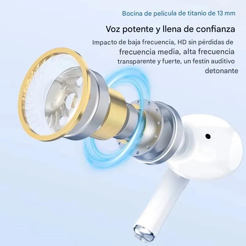Auriculares Inalámbricos Air Pro 5 TWS Max. Bluetooth 5.0, Cancelación de Ruido, Sonido Hi-Fi y Micrófono Integrado – Compatibles con iPhone y Android