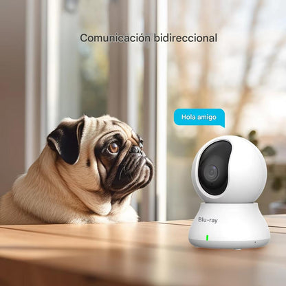 Cámara Baby Monitor 2K HD. Seguridad Inteligente para tu Hogar con Visión Nocturna y Detección de Movimiento