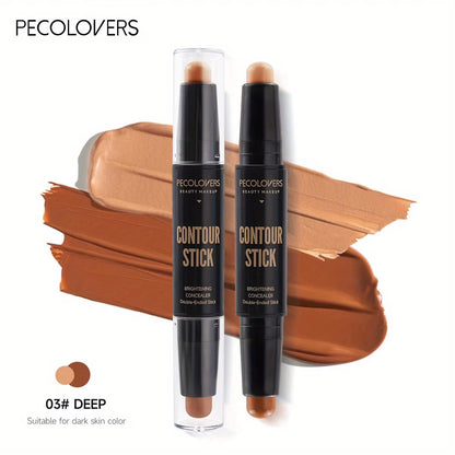 Contouring Stick with Double-Headed Concealer Highlighter for Three-Dimensional Nose Bridge Shadow V Face High Nose Bridge