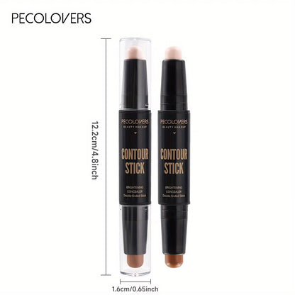 Contouring Stick with Double-Headed Concealer Highlighter for Three-Dimensional Nose Bridge Shadow V Face High Nose Bridge