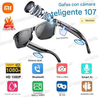 Gafas Inteligentes Xiaomi 8K AI . Cámara 100MP, Llamadas Bluetooth, Asistente de Voz y Control por ChatGPT