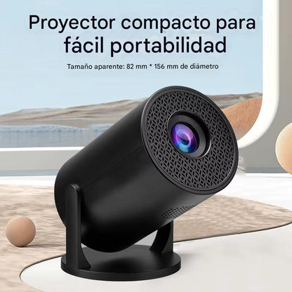 Mini Proyector M5 Pro Wi-Fi 6 y Bluetooth 5.0. Cine Portátil HD 1080P. Ideal para Casa, Oficina o Aire Libre