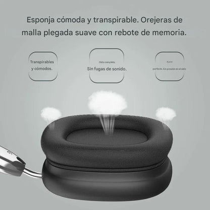 Audífonos Inalámbricos  Bluetooth con Micrófono Sonido Estéreo Aislamiento de Ruido Para Deportes y Gaming