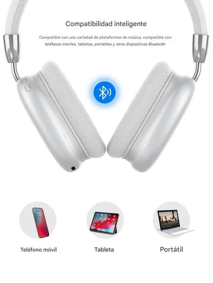 Audífonos Inalámbricos  Bluetooth con Micrófono Sonido Estéreo Aislamiento de Ruido Para Deportes y Gaming