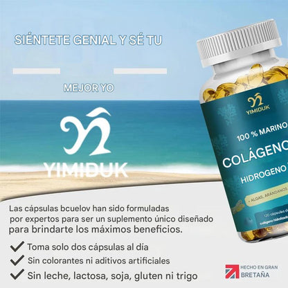 Colágeno Marino Premium 1400mg – Con Ácido Hialurónico, Biotina, Vitaminas y Minerales | Piel Radiante, Cabello Fuerte y Articulaciones Saludables